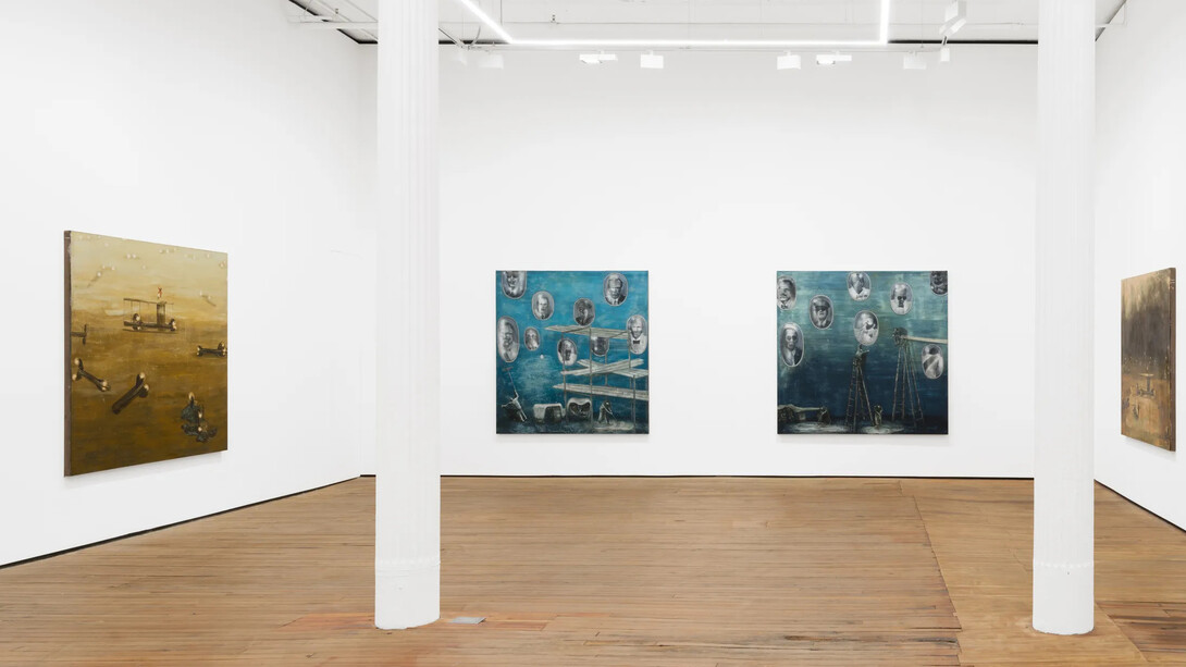 Matthias Franz, Die dünne haut der zivilisation, exhibition view. Courtesy of GRIMM