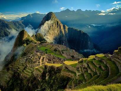 Vista geral de Machu Picchu, vendo-se atrás o pico Huayna Picchu. Foto: Capa Lonely Planet