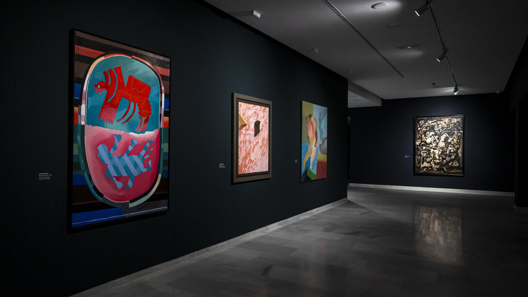 Varios artistas, Compromiso con el arte. De Miró a Barceló, vista de exhibición. Cortesía de la Fundación Bancaja