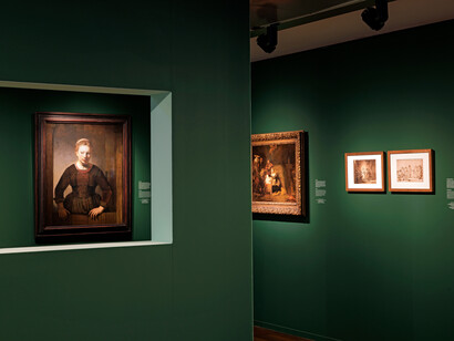 Samuel van Hoogstraten, The illusionist. Samuel van Hoogstraten, exhibition view. Courtesy of The Rembrandt House Museum