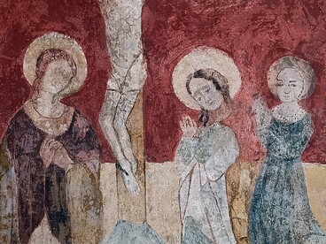 Crocifissione (fine XIV secolo-inizio XV), chiesa di San Menna, Sant'Agata de' Goti, Italia