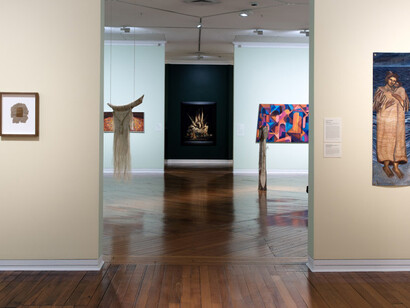 Huikaau, where currents meet, exhibition view. Courtesy of Dunedin Public Art Gallery