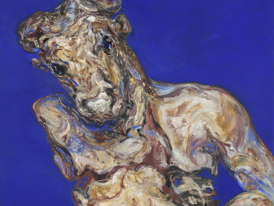 Maggi Hambling, Minotaur (detail), oil on canvas, 2008-2015, 34 x 28 in