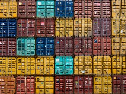 Multicolored containers