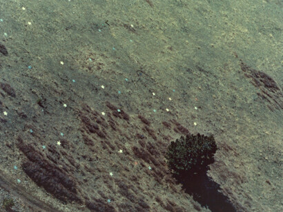 Dennis Oppenheim, Aerial view, Wishing the mountains madness, Missoula (detail), 1977. Courtesy of Parrish Art Museum © Dennis Oppenheim Estate