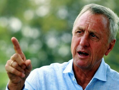 Johan Cruyff en una entrevista