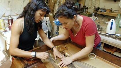 Il laboratorio di restauro del fortepiano