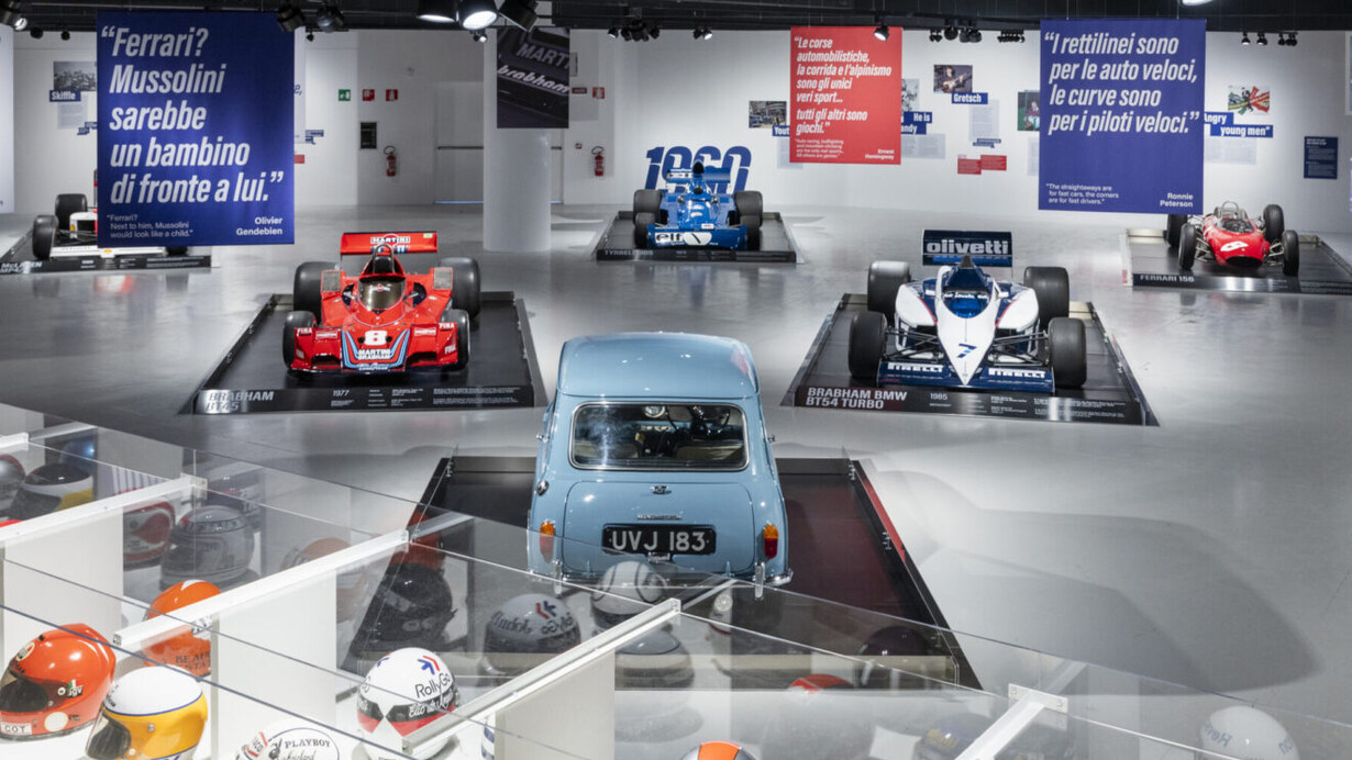 The Drake’s enemies. Enzo Ferrari and the british teams, exhibition view. Courtesy of Museo Nazionale dell'Automobile