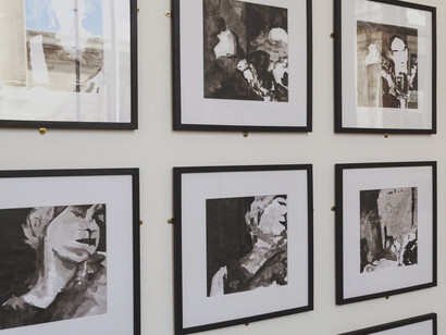 Anna Ridler, Fall of the House of Usher II, 2017, ink, paper. Courtesy of the artist