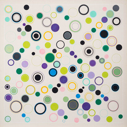 Antonio Asis, Geometría Libre, 1962. Gouache on paper (Cat. No. 4507), 29 7/8 in. x 30 5/16 in. Courtesy of the artist and Sicardi Gallery. Photography by Logan Sebastian Beck