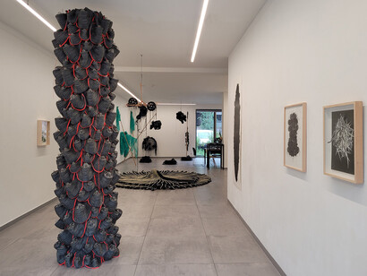Karin van Dam, Terrestrial belts, exhibition view. Courtesy of Galerie Maurits van de Laar