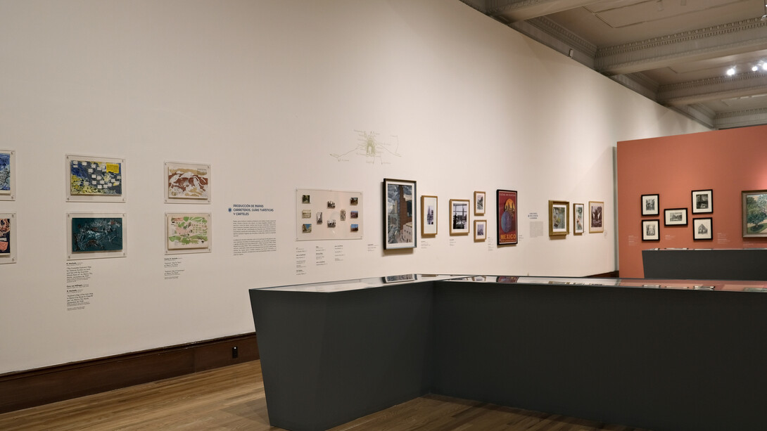 México: ruta y destino, vista de exhibición. Cortesía del Museo Nacional de Arte