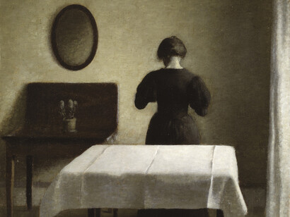 Vilhelm Hammershøi; Interior, 1898, National Museum, Suecia