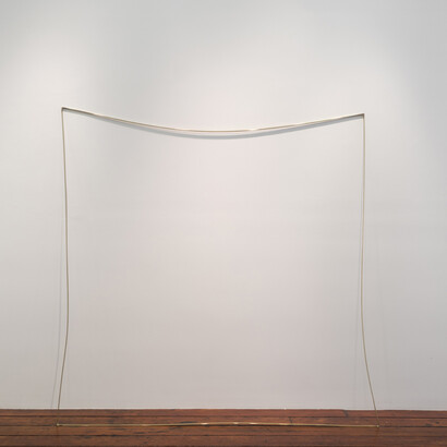Christopher Hanrahan, Standard Model (Staging), 2014, Brass, 72 x 72 x .5 inches