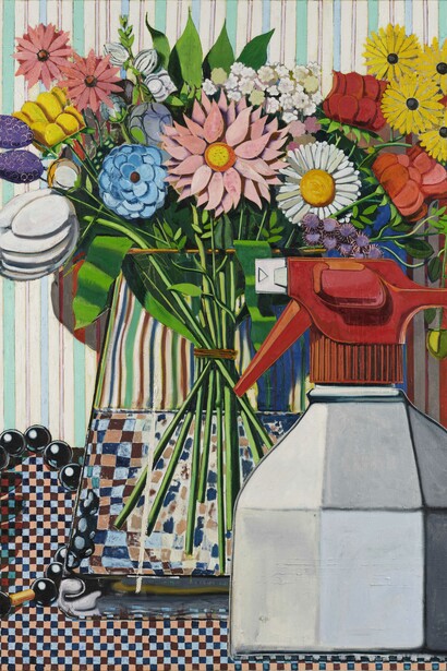 Kristof Santy, Bloemstuk met handpuit. Courtesy of S.M.A.K