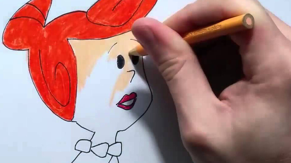 Dibujando a Vilma Picapiedra