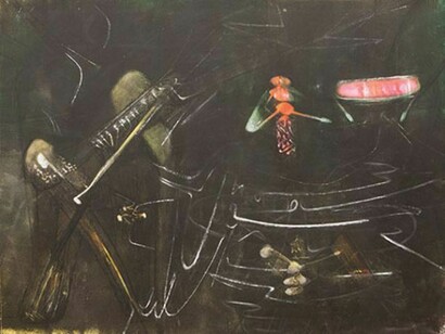 Roberto Matta, Untitled, 1946, oil on canvas, 45 x 57 1/8 in. 114.3 x 145.1 cm