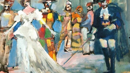 Mino Maccari, D'Artagnan, primi anni '70, olio su tela