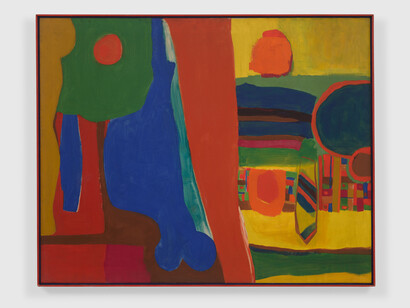 Emma Amos, Blue Balls, 1964, ©️ Emma Amos Private Collection, UK. Courtesy of Ryan Lee Gallery, New York. Courtesy David Zwirner