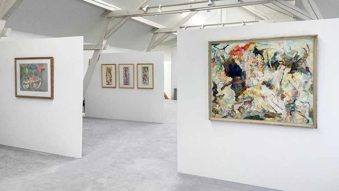 Ursula and Bernard Schultze, Panta rhei (Everything flows), exhibition view. Courtesy of Galerie Henze & Ketterer