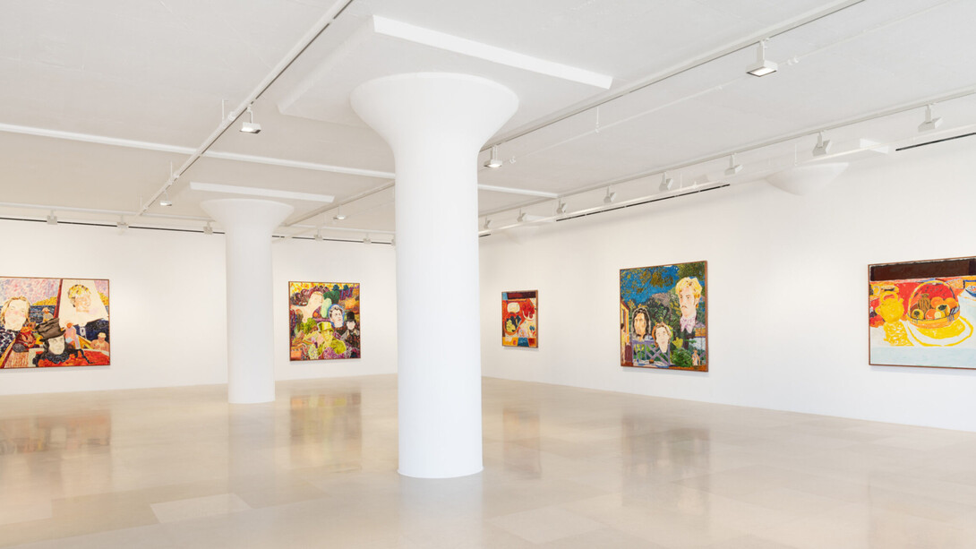 Richard Hawkins, New paintings, exhibition view. Courtesy of Greene Naftali Gallery