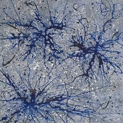 Specchi della mente, 2012, Acrylic on canvas, 39 3/8 x 39 3/8 inches, 100 x 100 cm © 2014 Alberto Di Fabio. Courtesy Gagosian Gallery