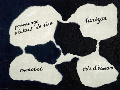 René Magritte, Le miroir vivant, 1928. Courtesy of the Museum Boijmans Van Beuningen											