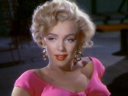 Una mujer que tuvo el grandísimo mérito, , de rendir el mundo a sus pies. Marilyn Monroe en 1953. Film Niagara, dirigido por Henry Hathaway, Cataratas del Niágara, EE.UU.
