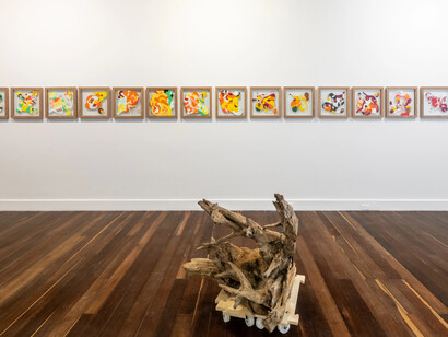 Liliana Sánchez, Fruto animal, exhibition view. Courtesy of Casas Riegner Gallery