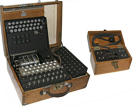 Enigma Machine. Courtesy of The Military Museums 