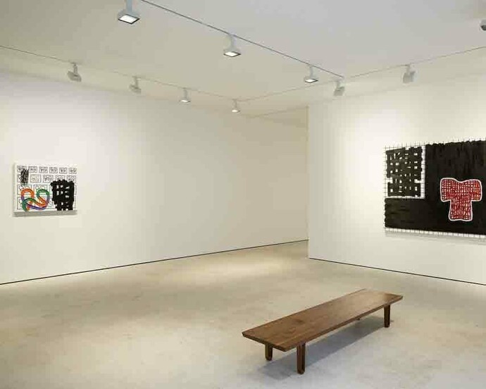 Recent paintings. Courtesy of Maruani Mercier