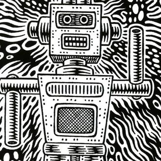 Prof. Bad Trip (Gianluca Lerici), Senza titolo (Robot) (detail), 1996. Mit freundlicher genehmigung von Mart