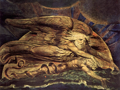 William Blake; Elohim creando a Adán