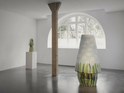 Léa Mestres X Martin Laforêt, Small car, big windows, exhibition view. Courtesy of Carpenters Workshop Gallery 