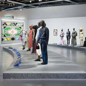 Africa fashion, vue d'exposition. Avec l'aimable autorisation du Musée du Quai Branly
