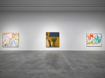Willem de Kooning, Endless painting, exhibition view. Courtesy of Gagosian Gallery
