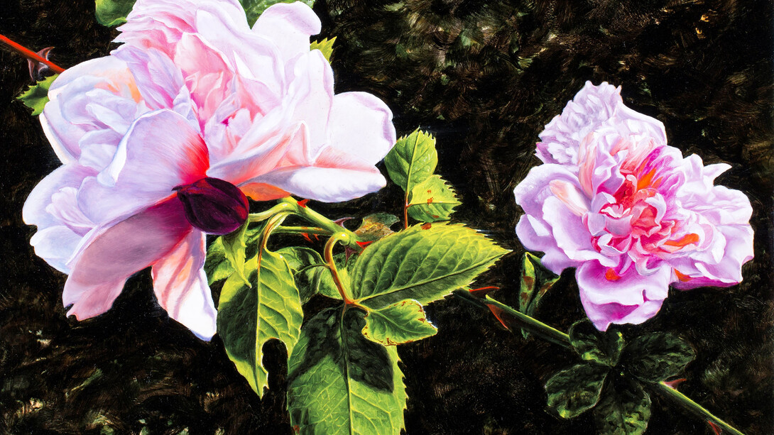 Lars Rasmussen, Couple, Oil on Panel, 10” x 12”, Courtesy of Agora Gallery