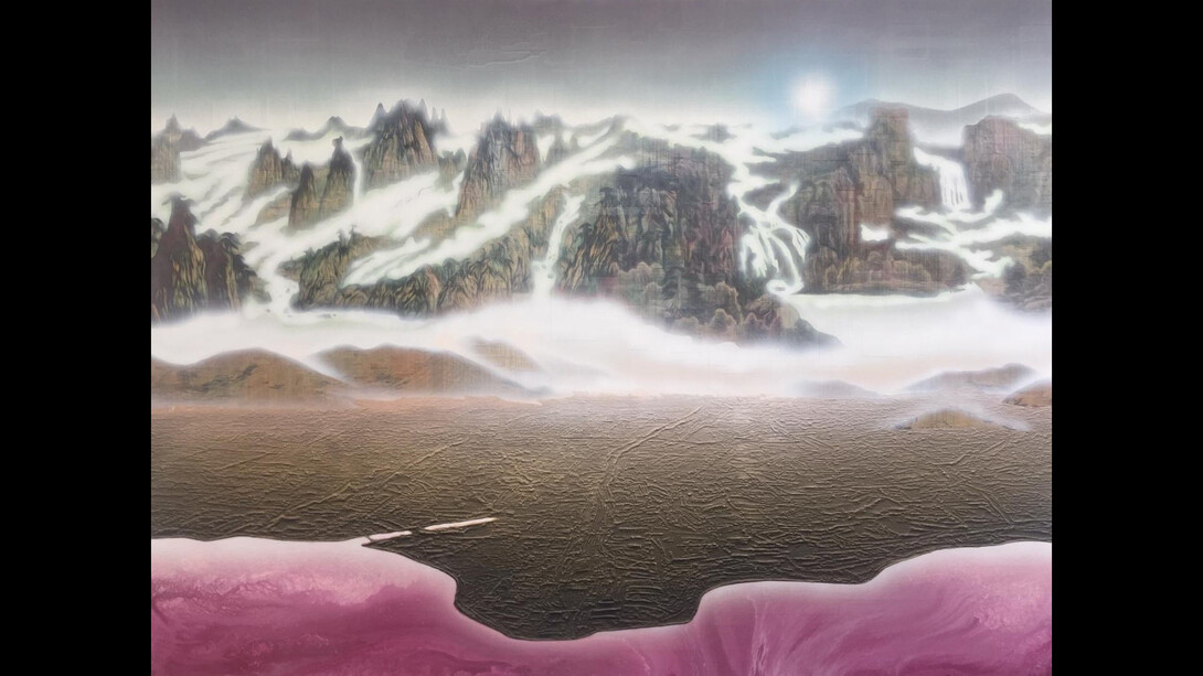 Electric Dreams, Gordon Cheung, 150 x 200 cm, Mixed media on canvas, 2018