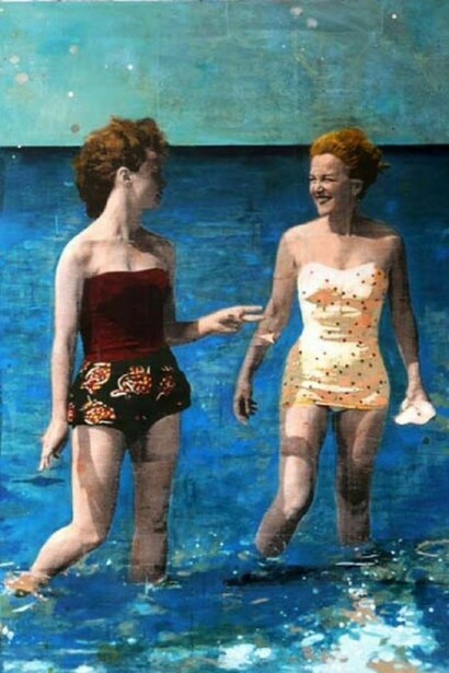 Ayline Olukman, Two Fingers, 2013, Mixed Media, 60" x 48"