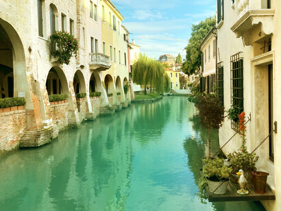 Two rivers cross Treviso, forming an intricate system of canals