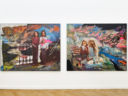 Sarah Schumann, Collages and paintings from 1954 to 1982, ausstellungsansicht. Mit freundlicher genehmigung von Meyer Riegger