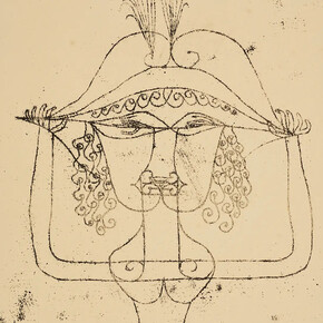 Paul Klee, Die sängerin der komischen oper (ausschnitt), 1925. Mit freundlicher genehmigung des Zentrum Paul Klee