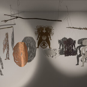 Varios artistas, Rutas relacionales, vista de exhibición. Cortesía de Lucía Mendoza 