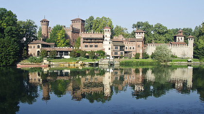Parco del Valentino is a popular public park in Turin, Italy