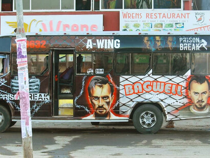 A Nganya featuring T-Bag's image: Celebrating the fusion of pop culture and Kenya's vibrant matatu art