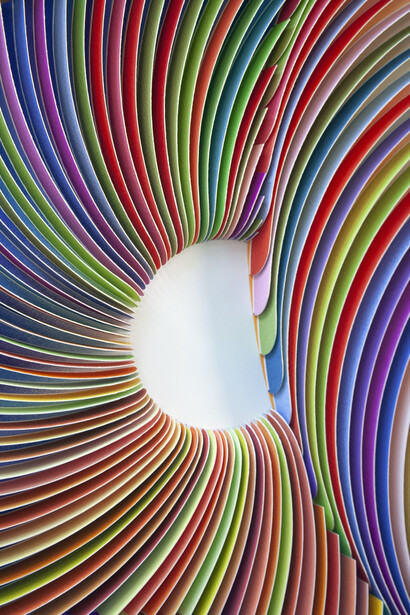 Peter Monaghan, “Fold 9”, 2020, mixed media (detail)
