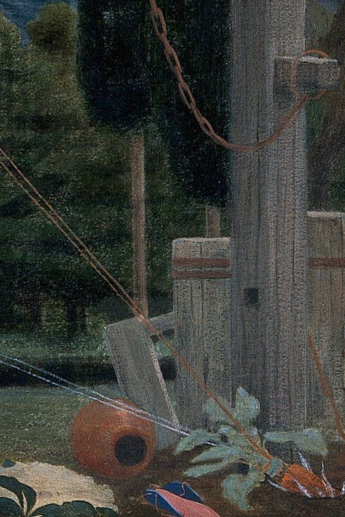 Robert Bateman, Tre donne raccolgono la mandragora, particolare