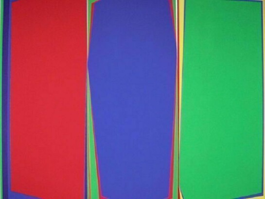 Seymour Boardman, Triptych, 1969-70, Acrylic on canvas, 90" x 108"