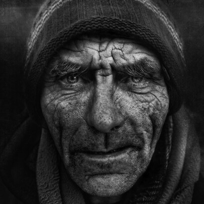 Retrato de la serie «Homeless» de Lee Jeffries