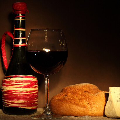 Red wine from Tuscany